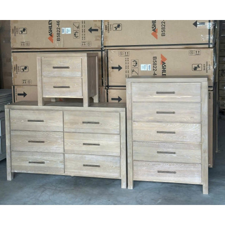 B5822 Collection 01 : Bộ 3 Bàn Trang Trí - Màu Kem Sứ Nung